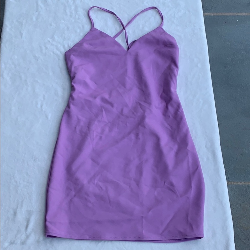 Super down lilac dress
